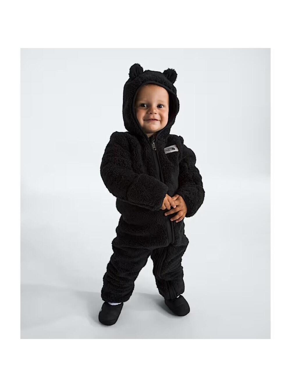 NwT The North Face Black Cabin Fleece One Piece Outfit Infant Size 12–18 Months